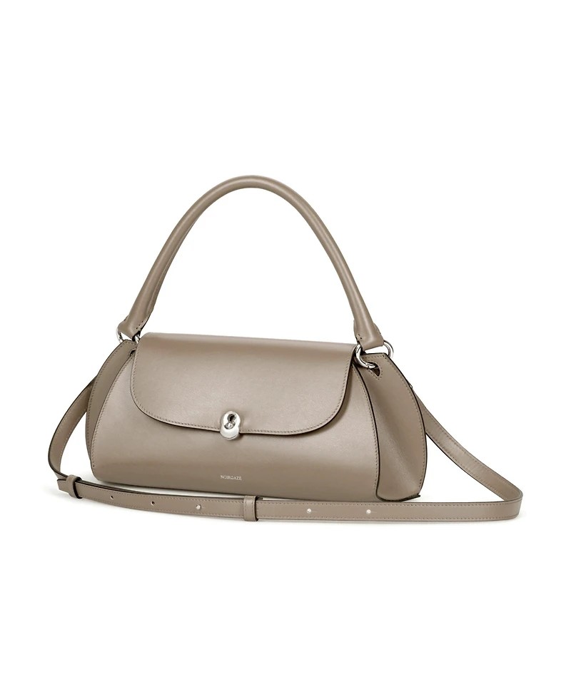 Noirgaze Scallop Calf Leather Bag