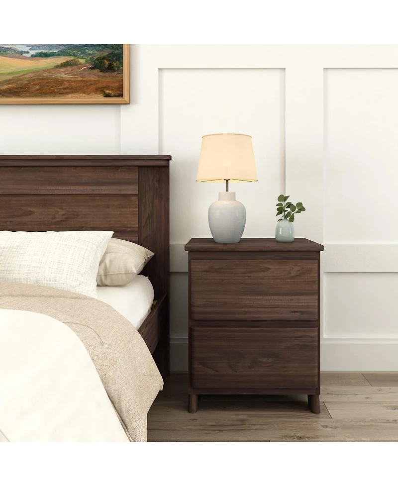 Plank+Beam Modern Farmhouse 2 Drawer Dresser Solid Wood
