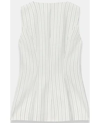 Mint Velvet Women's Pinstripe Asymmetric Waistcoat