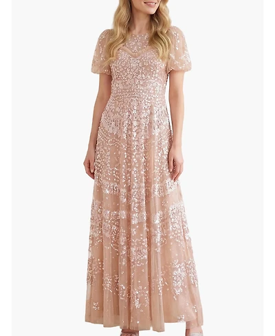 Needle & Thread Women's Anais Sequin Short Sleeve Gown
