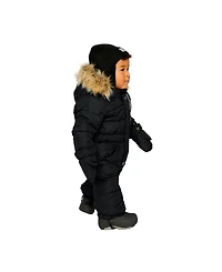 Deux par Baby ( 6M to 24M ) Unisex Original One Piece Puffy Snowsuit with Removable Mittens and Boots