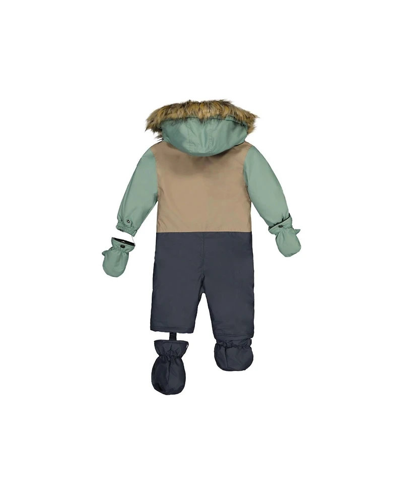 Deux par Deux Baby Boy (6M - 24M) One Piece Snowsuit Adapted for Car Seats Cool