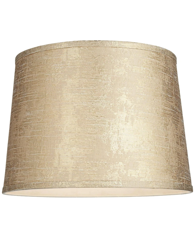 Springcrest 13" Top x 15" Bottom x 11" High x 11" Slant Print Lamp Shade Replacement Tapered Spider Harp Finial