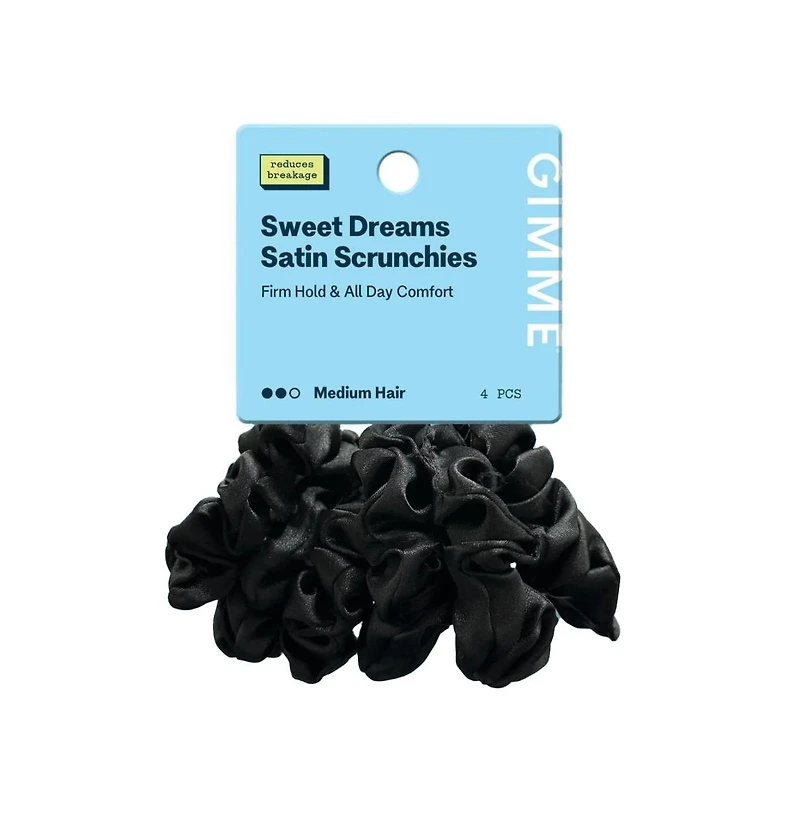 Gimme Beauty Medium Satin Scrunchies - Soft, - Scrunchies