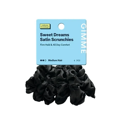 Gimme Beauty Medium Satin Scrunchies - Soft, - Scrunchies