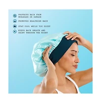 Gimme Beauty Sweet Dreams Satin Bonnet Ultra Soft Sleep Bonnet Smooth and Frizz Free Hair Medium Hair