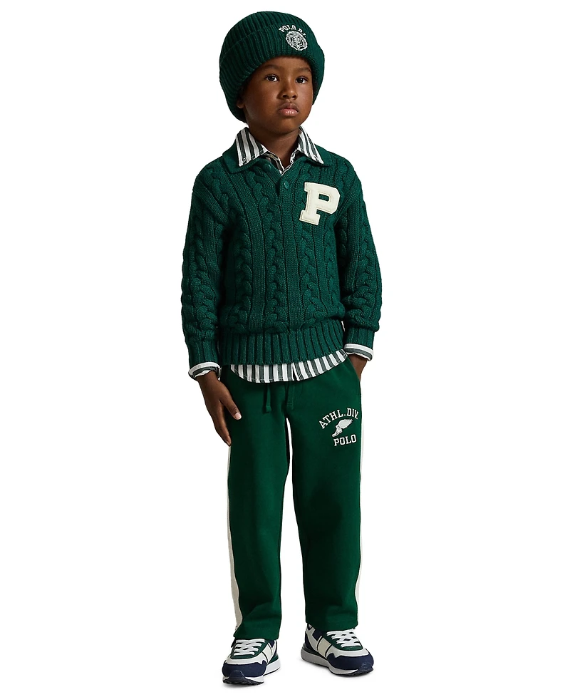Polo Ralph Lauren Boys' 2T-7 Logo Double-Knit Track Pants