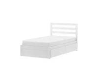 Grain & Grove Bear Twin Single Bed with Underbed Storage Drawers