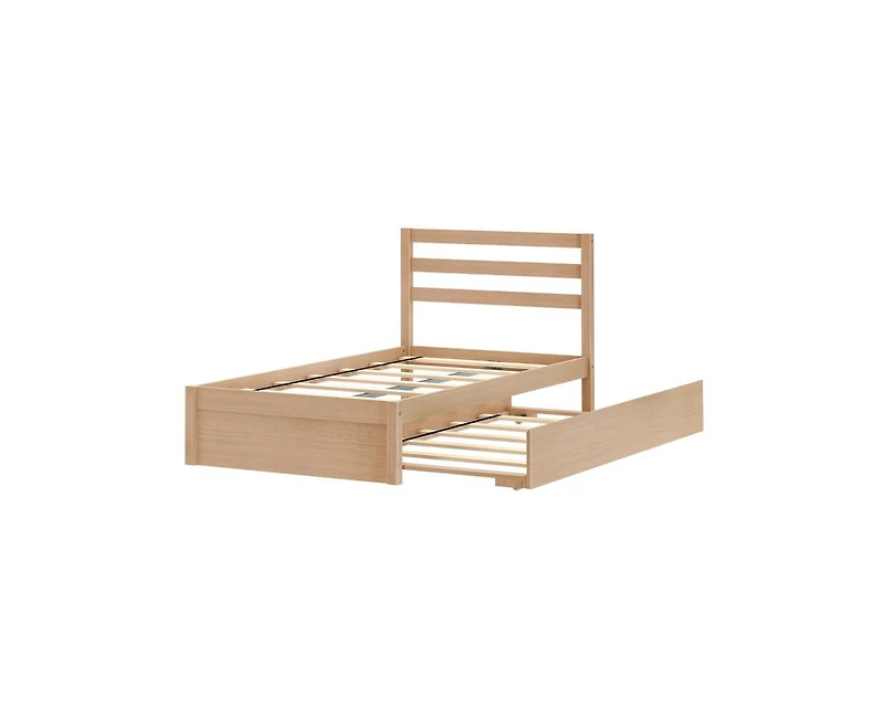 Grain & Grove Bear Twin Single Bed With Trundle