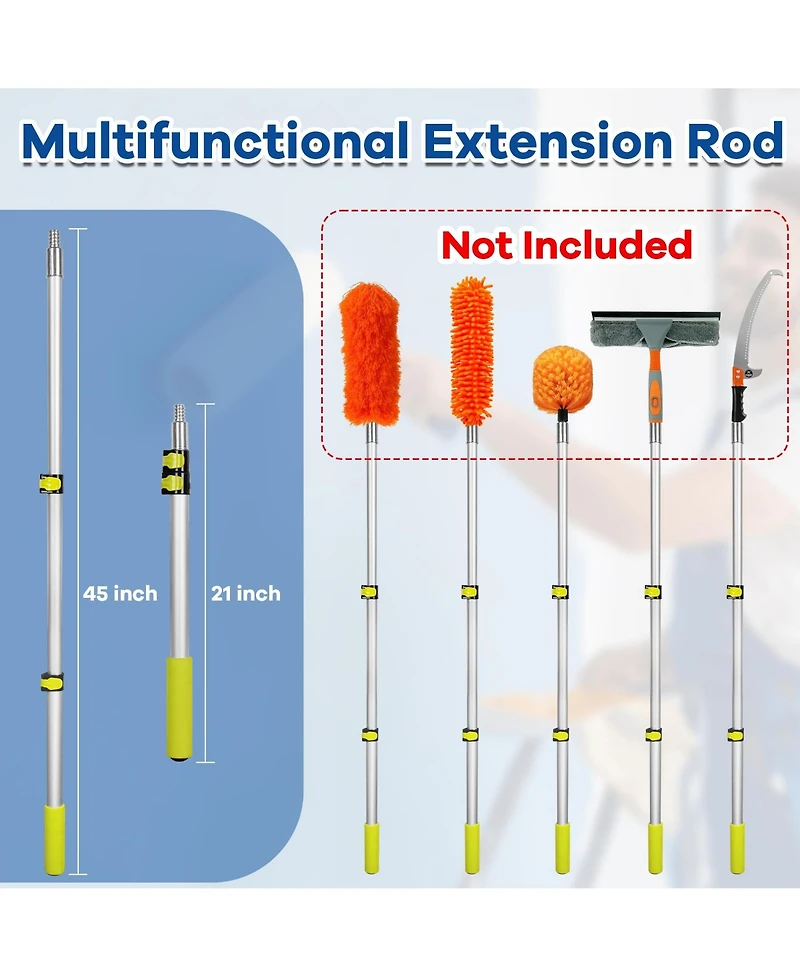 Xdovet Paint Roller Kit Extension Pole Tray Brushes Wall Ceiling Stains