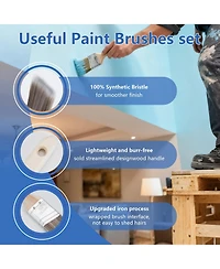 Xdovet Paint Roller Kit Extension Pole Covers Tray Brushes Accessories