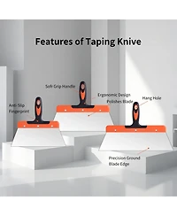 Xdovet Drywall Tools Set 10 Pieces Putty Scraper Mud Pan