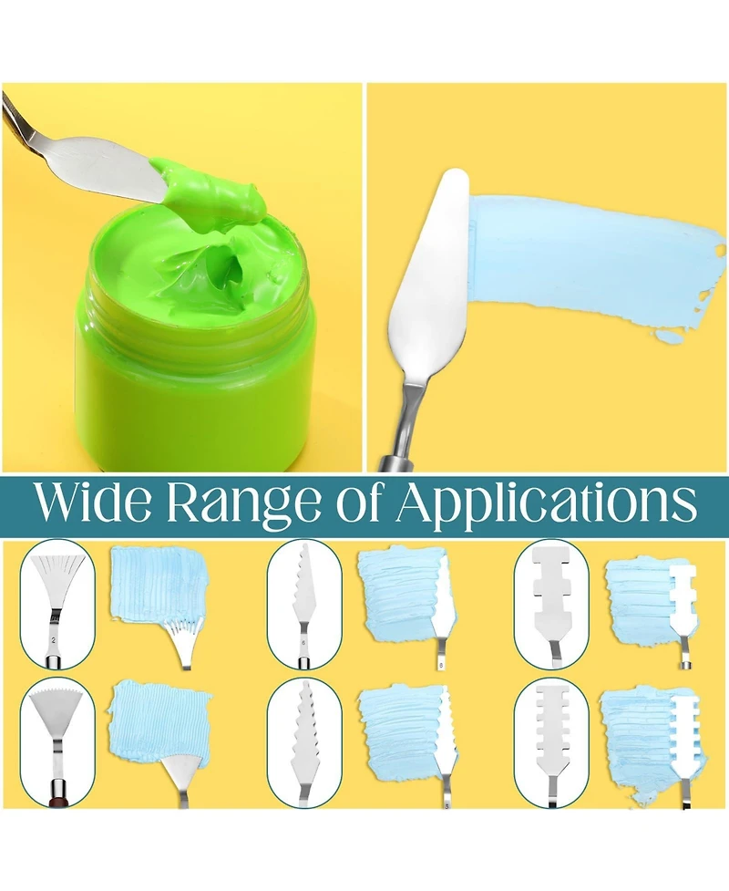 Xdovet Stainless Steel Spatula Tools For Oil Paint Mixing Texturing