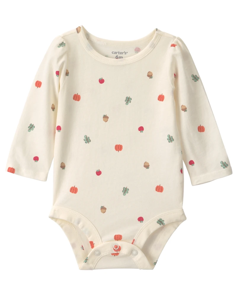 Carter's Baby Girls' Thanksgiving Crewneck Top, Sleeveless Dress and Headwrap, 3-Piece Set