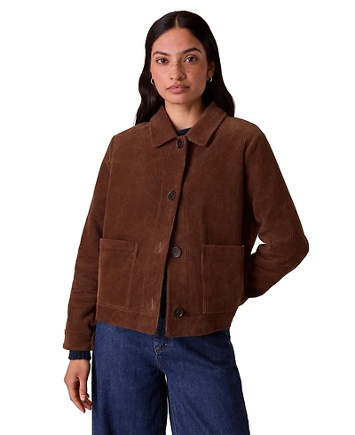 Celtic & Co. Womens Cord Utility Jacket