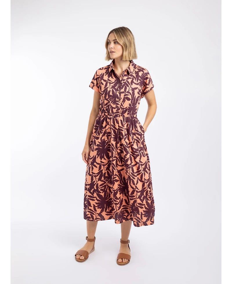 Weird Fish Women's Artemis Printed Jersey Shift Dress