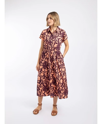 Weird Fish Women's Artemis Printed Jersey Shift Dress