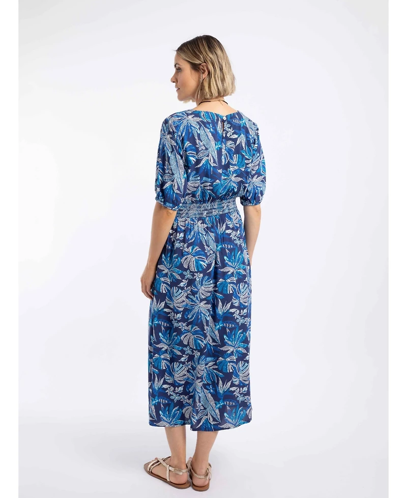 Weird Fish Womens Dilsha Printed Midi Dress