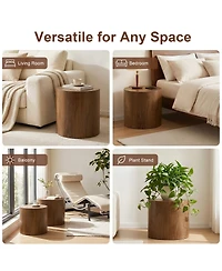 Streamdale Furniture 2-Piece Modern Round Nesting Coffee Table Set