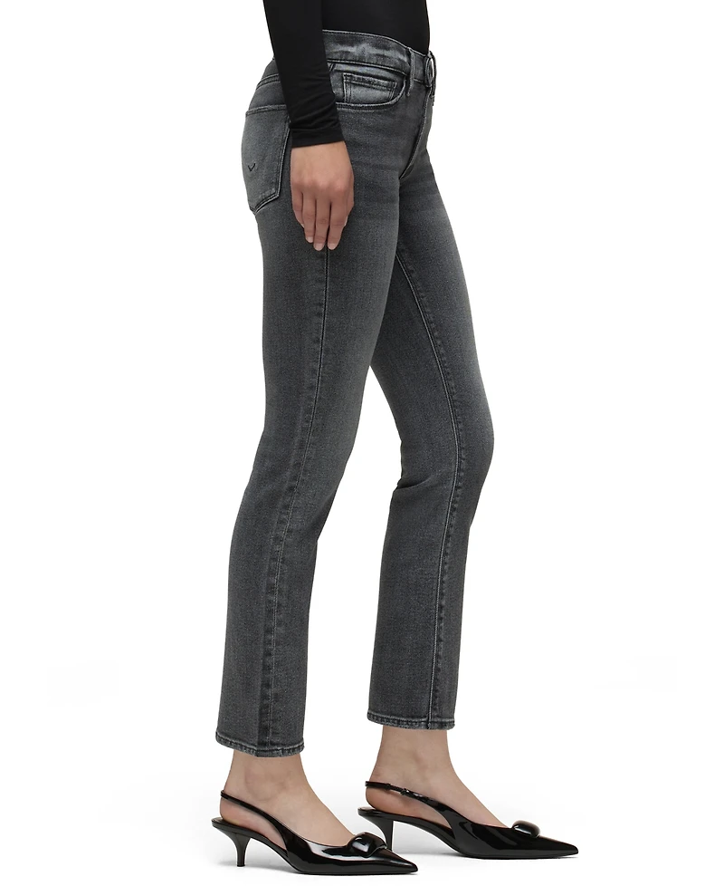 Hudson Jeans Women's Nico Mid-Rise Straight-Leg Cropped Denim