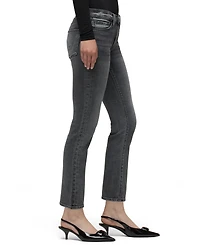 Hudson Jeans Women's Nico Mid-Rise Straight-Leg Cropped Denim
