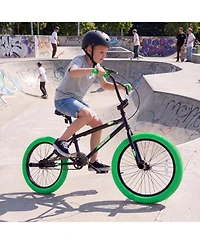 Slickblue Kids Trick Bike with 360 Degree Steering and Adjustable Seat