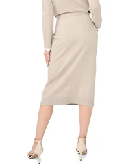 CeCe Women's Pull-On Pencil Knit Midi Skirt