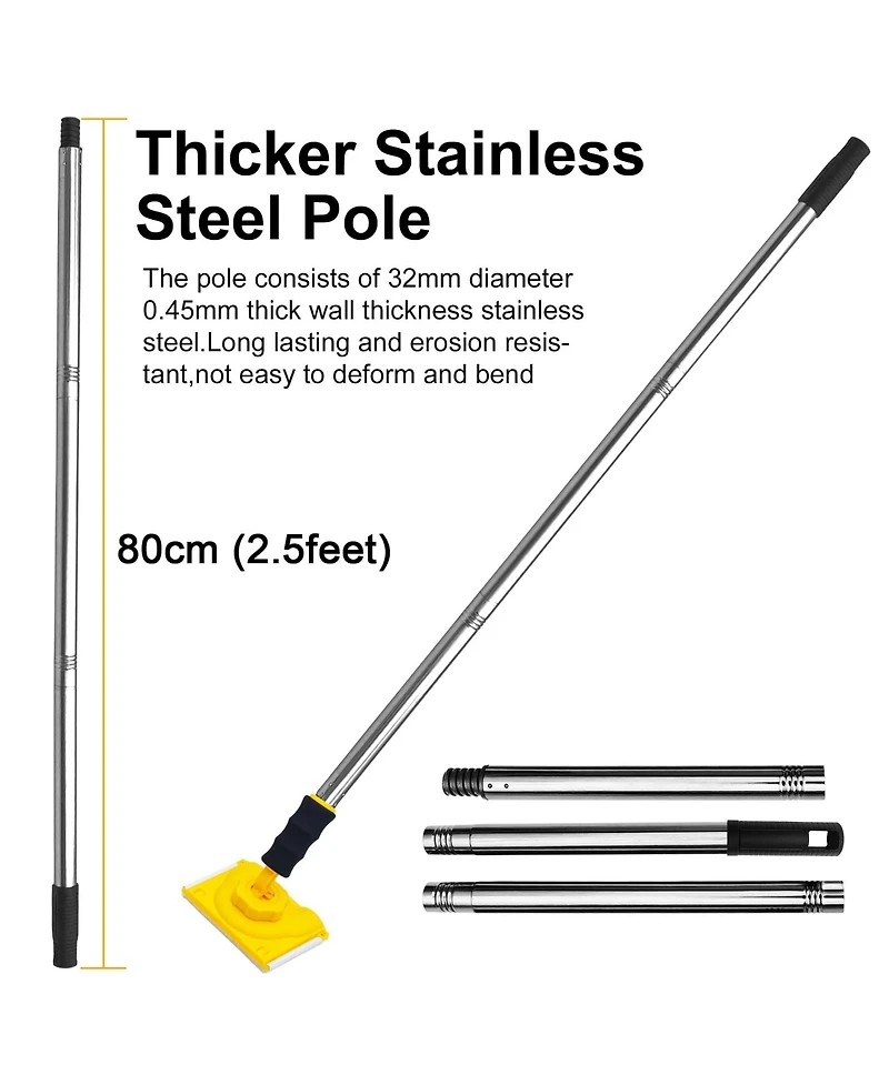 Xdovet Paint Edger Tool Kit 9" Pad 360degree(s) Handle Extension Pole Refill