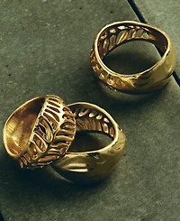 Kendra Scott 14k Gold-Plated Tiger Striped Mikki Band Ring
