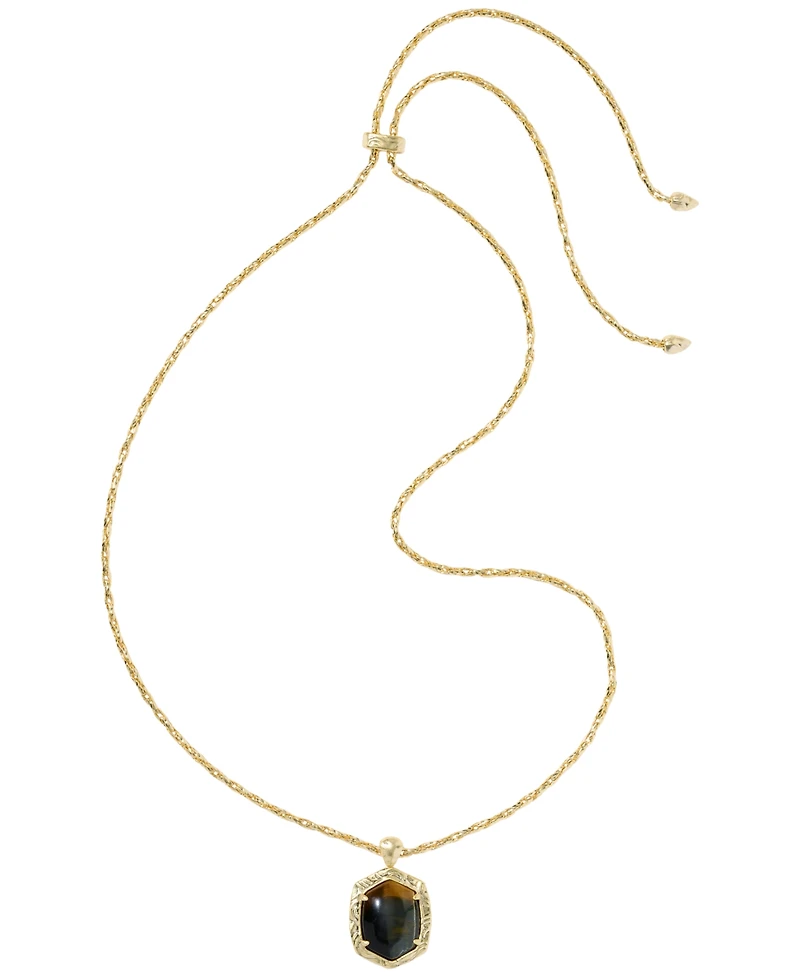 Kendra Scott 14k Gold-Plated Tiger Striped Daphne Small Long Pendant Necklace (Also Available in Mother-of-pearl)