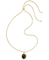Kendra Scott 14k Gold-Plated Tiger Striped Daphne Small Long Pendant Necklace (Also Available in Mother-of-pearl)