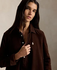 Polo Ralph Lauren Women's Corduroy Pleated Shirt Dress