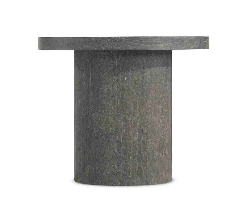Bernhardt Tribeca 26" Wood Pedestal Side Table