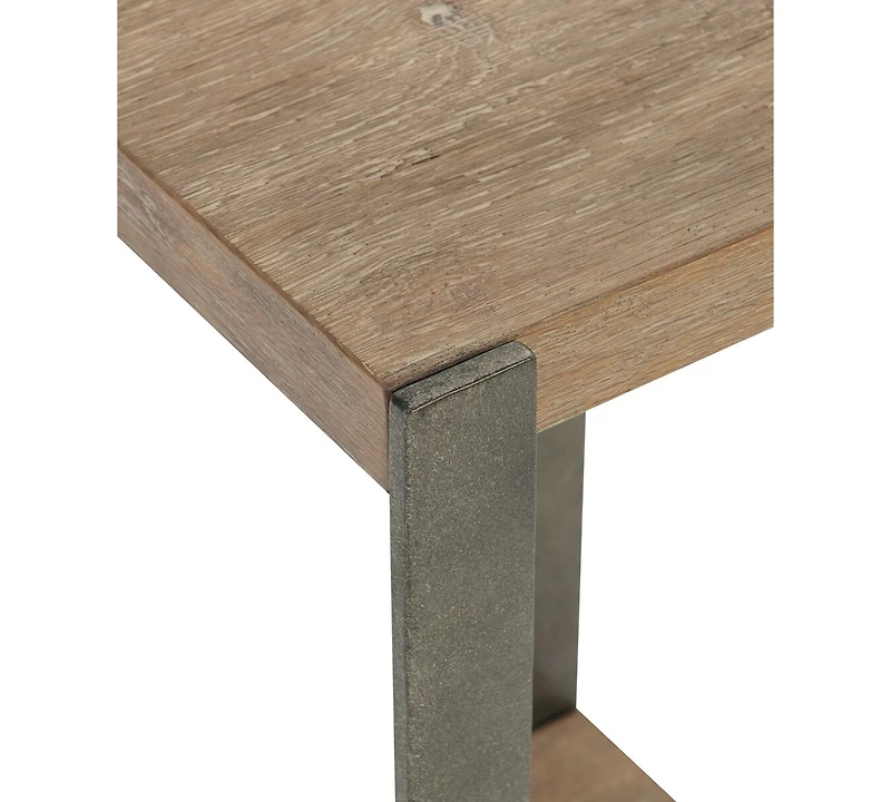 Bernhardt Tribeca 12.38" Wood & Steel Accent Table