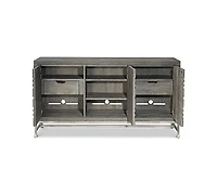 Bernhardt Tribeca 64.5" Wood & Steel Geometric Buffet