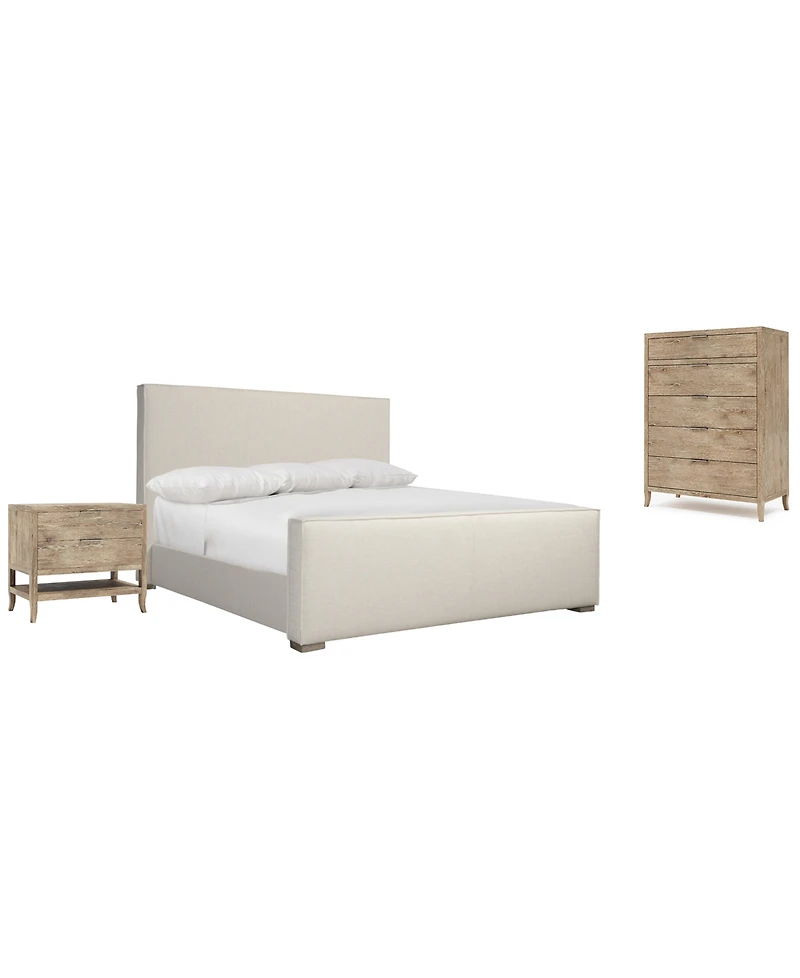 Bernhardt Tribeca 3-Piece California King Bedroom Set (Bed, Chest & Nightstand)