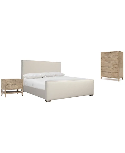 Bernhardt Tribeca 3-Piece California King Bedroom Set (Bed, Chest & Nightstand)