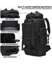 Piscifun 70L Camping Hiking Backpack Molle Tactical Outdoor Rucksack