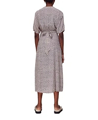 Whistles Women's Dashed Leopard Midi Dress