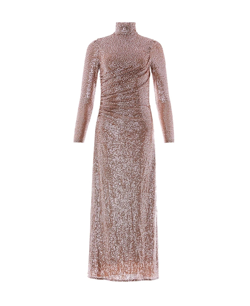 Needle & Thread Women's Malia Sequin Turtleneck Gown