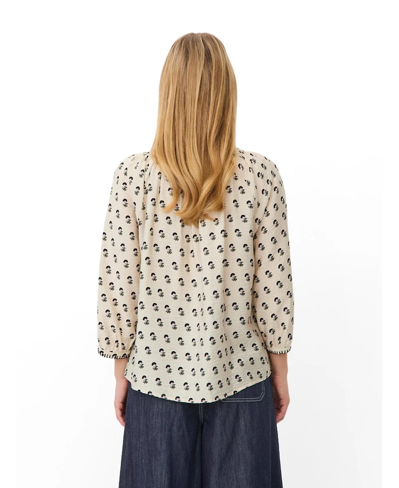 Masai Copenhagen Women's Boat Neck Gathered Blouse