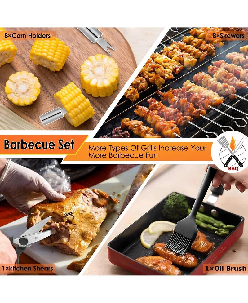 Xdovet Bbq Grill Tools Set Stainless Steel Barbecue Kit