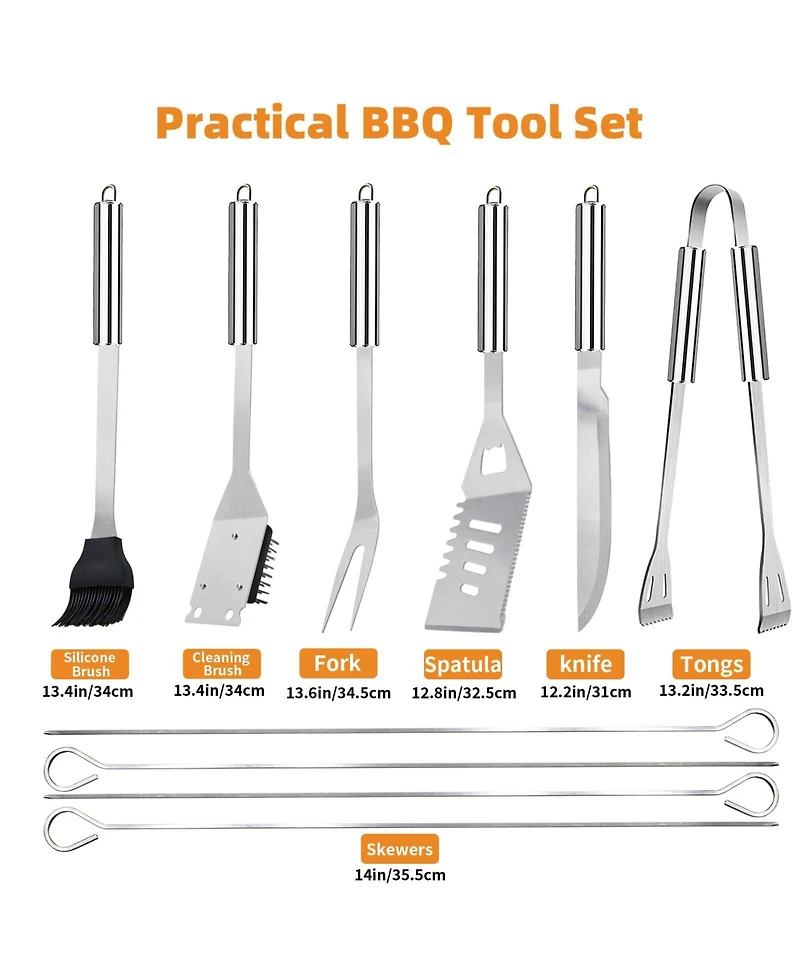 Xdovet Stainless Steel Bbq Grilling Tools Set
