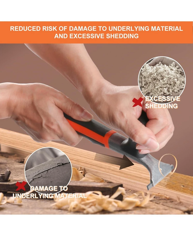 Xdovet Carbide Scraper Tool For Removing Varnish Glue Putty Scratch