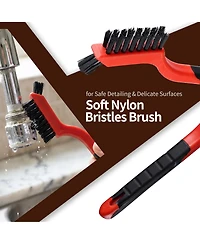 Xdovet Wire Brush Set Steel Nylon Scraper Welding Slag Grime
