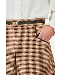 Yumi Women's Tailored Check Mini Skirt