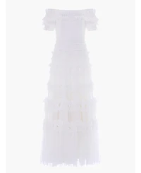 Needle & Thread Women's Lisette Ruffle Off Shoulder Gown