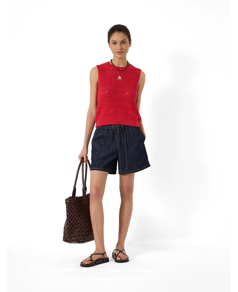 Hush Women's Geometric Crochet Vest