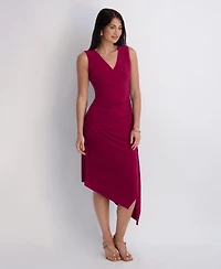 Kensie Women's Asymmetrical Midi Dress