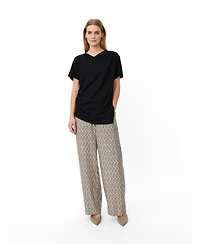 Masai Copenhagen Women's MaDorel V-Neck Short-Sleeve Draped T-Shirt